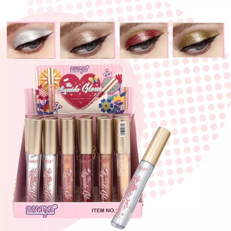 Sombras Liquidas Fácil Aplicar Variedad De Colores Glitter