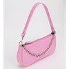 YIUOR Handbag with Chain Strap Retro Faux Leather Classic Clutch