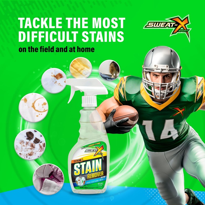 Sweat X Extreme Stain Remover – Multi-Purpose Nontoxic Stain Spray
