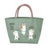 Kusuguru Japan Cat Lunch Bag, green