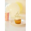 24Pack Oh Baby Cupcake Topper - Glitter Gold Baby Shower