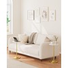 Masupu Drink Table, Round Side Table for Small Spaces, Pedestal