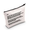 G2TUP TV Series Inspired Gift The Note to Sam Makeup Bag The Letter Cosmetic Bag Travel Pouch with Zipper for Fans (The Letter White)