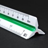 Scale Ruler 30 cm – Plastic Triangular Ruler – Scale