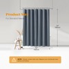BTTN Fabric Shower Curtain, Linen Textured Heavy Duty Polyester Cloth