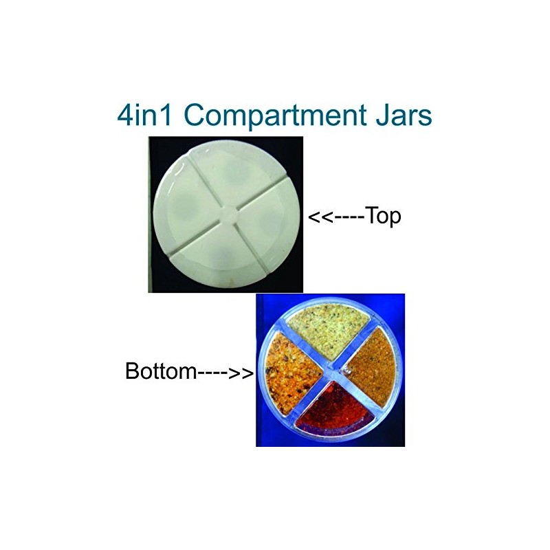 Dean Jacob's Holiday Sprinkles ~ 6.3 oz. 4in1 Compartment Jar