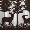 Careyoungs RV Shower Curtains Forest Mountain Happy Camper, Fabric RV