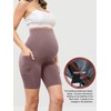 Fashionable Maternity Yoga Shorts with Pocket, with Ultra-high Elasticity and