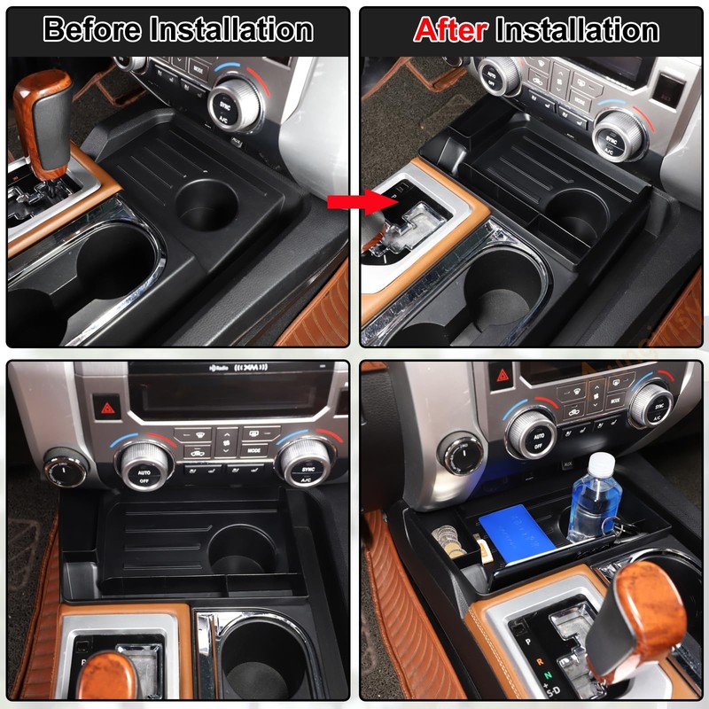 Aunginsy Central Control Storage Box Compatible with Toyota Tundra 2014-2021