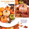 126Pcs Artificial Pumpkins Autumn Decorations Set,Autumn Home Decor Artificial Fall