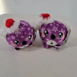 Claire's 2 Squeezamals Purple Snowflake Koala Collectible Claire's Exclusive Plush New