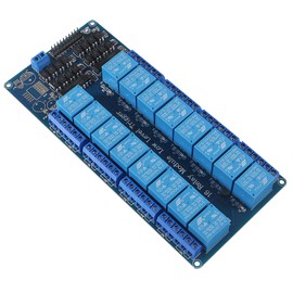 Diitao Solid State Relay Module High Level Low Level Triggering Relay Module for Industrial Control Smart Control Automation Equipment Control 5V 16 Channel