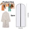 2PCS Dress Bags Covers Long Garment Covers Bag Dress Bag
