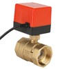 DC 24V 2 Way 3 Wire Brass Motorized Ball Valve