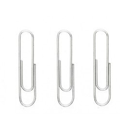 BACO Clip Tropicalizado # 1 Caja con 1000 clips tropizalizados sujetadores de hojasde alambre inoxidable gris plateado brillante sujetapapeles