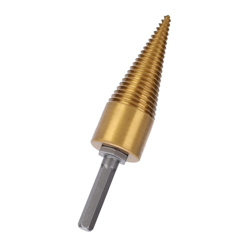 Twist Firewood Splitter Wood Cone Punch Drill Bit Hex Shank