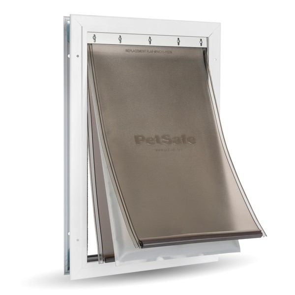 PetSafe Extreme Weather Dog and Cat Door - Aluminum Frame Pet Door - Medium
