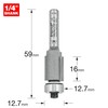 Trend Professional Trimming Cutter, 12.7mm Diameter x 16mm Cut, 1/4