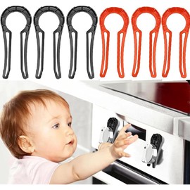 Stove knob Safety Covers - 6 Pcs Gas Stove Knob Locks, Oven Knob Covers for Child Pet Safety