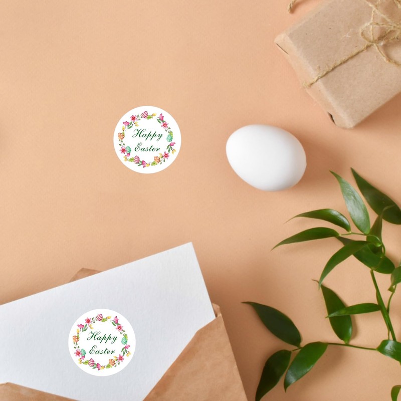 60 Pcs Easter Stickers, 2Inch Happy Easter Sticker Easter Stickers