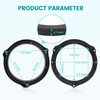 NuIth 6.5 Inch Front Rear Door Speaker Spacer W/Speaker Wiring