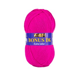 Hayfield Bonus DK Double Knitting Yarn, Magenta (564), 100g by Sirdar