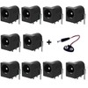 California JOS Breadboard-Friendly 2.1mm PCB Mounting Female DC Power Barrel
