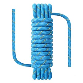 NorthPada Boat Marine Rope for Canyoneering, Floating, Fishing, Rafting, Camping, Hiking, Hunting, Anchor, Arborist Tree, Rafting, Rescue, Knotting Practice Nylon/Polyester 1/2 in x 32 ft Blue