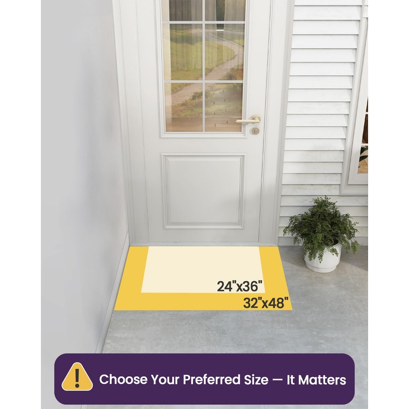 Front Door Mat Outside Entrance 24x36 Welcome Doormat Coconut Tree