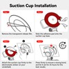 REDTIGER Round Double-Sided Adhesive Pad and Electrostatic Stickers,Suitable for Dash
