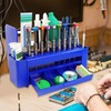 Screwdriver Case, Storage Tool Box with Drawer, 26 Holes, Multi-Functional