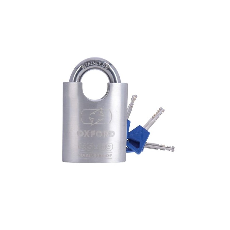 Oxford CS-09 Stainless Steel Marine Proof Padlock - 5 year