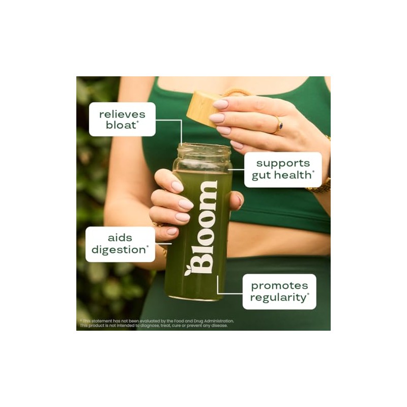 Bloom Jugo Verde en Polvo Sabor Fresa-Kiwi 181 Gramos 30