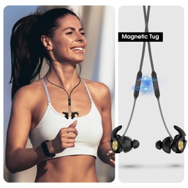 Softvox Earplugs Lanyard - Magnetic Tug-Resistant Safety Cord Keep Ear Plugs Secure & Handy, Compatible with Almost Any Earplug, Earphone, Earbud That Features a Removable Tip，BKWT