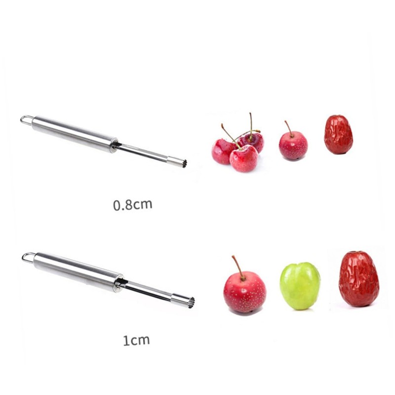 BIUDECO 3Pcs Stainless Steel Fruit Corer Portable Core Remover Tools