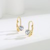 14K Gold Earrings for Women,Gold Dangle Earrings Cubic Zirconia Hoops