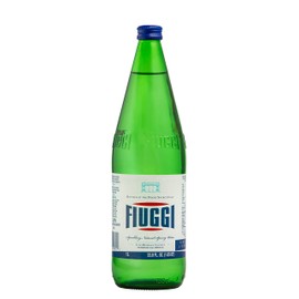 Fiuggi - Natural Mineral Sparkling Water, (6)- 1L Glass Bottles