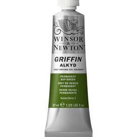 Winsor & Newton Griffin Alkyd Fast Drying Oil Paint, 37ml (1.25-oz) tube, Permanent Sap Green