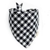 Pañuelo para perro (crema, negro, a cuadros, L)