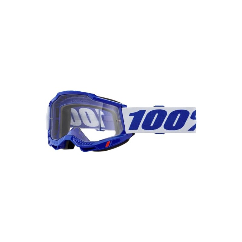 100% Unisex Adult Motocross Blue/Clear Lenses One Size