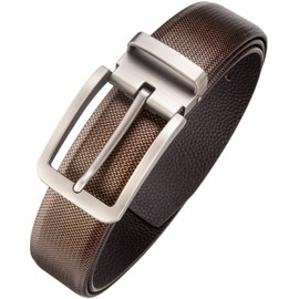 Tolumo Men's Belt Full Grain Leather 1.3" Wide Belts Great for Casual Jeans Work Dress T653WJ Gold Brown 115cm