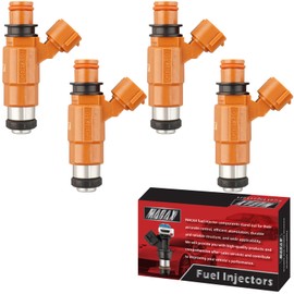 MACAX Set of 4 Fuel Injectors 15710-65D00 Replacement Compatible with Suzuki Marine Outboard DF90 DF100 DF115 DF140 Mercury 115 HP 4 Stroke - Replaces 68V-8A360-00-00 CDH210