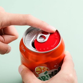 10 Pieces Can Lid Can Sealer Beverage Can Cap Can Protector Barricade Soda Cap Sealer Plastic Beer Drink Lid Protector for Beer Juice Soda and More, Random Color (Black, White, Red)