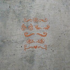 Decal Stickers of Border Elements (Nut Brown) (Set of 2) Premium Waterproof Decal Stickers for Laptop Smartphone Car Dirt Bike Wall Room Mason Jar Bathtub Door Skateboard - BICVER1c24833NB0124