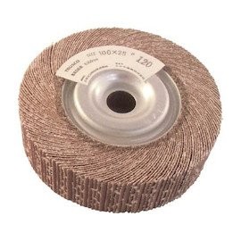 TRUSCO TFW10025240 Polishing Wheel, Outer Diameter 3.9 inches (100 mm), Width 1.0 inches (25 cm), 240#, 2 Pieces