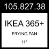 IKEA IKEA 365+ Frying Pan Stainless Steel  11" 105.827.38
