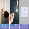 RunLessWire Self-Powered Wireless Light Switch & Receiver Kit, No Wires,