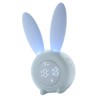 Digital Alarm Clock Cute Bunny Shape LED Night Light Luminous