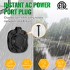 15A 20 Inch AC Port Plug,125V RV Shore Power Inlet