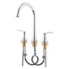 PARLOS High Arc 2-Handle Widespread Roman Tub Faucet with Valve
